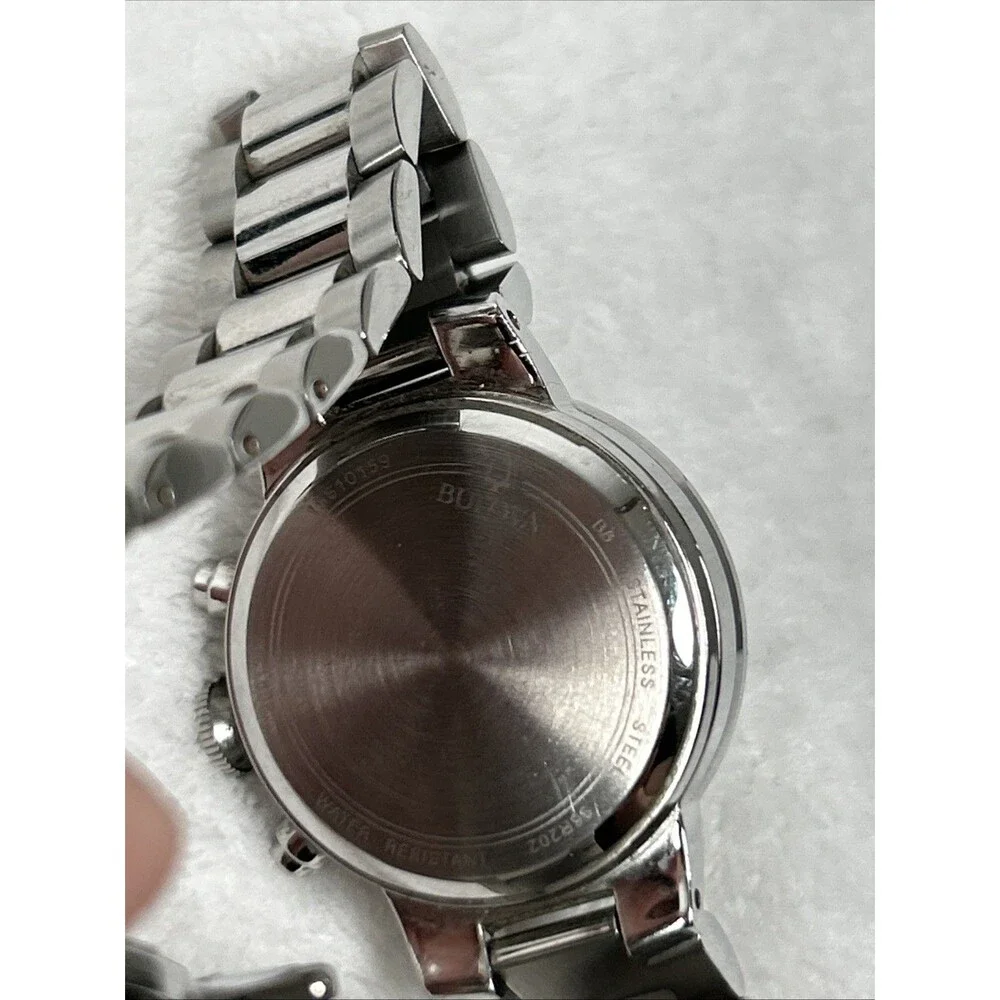 BULOVA Maiden Lane 96R202 Chronograph Dial Ladies Watch Stainless Steel